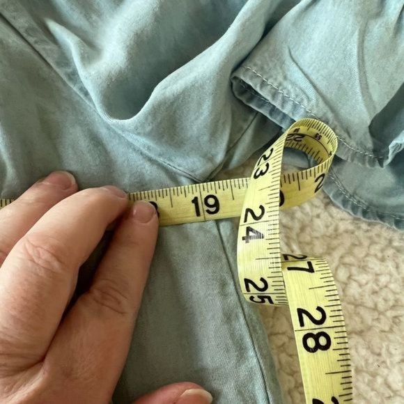 𝅺nwt Jane and Delancey Light Blue Off the Shoulder Top, Size M - Picture 5 of 7